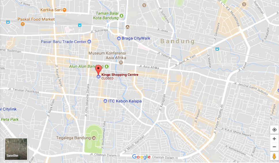 موقع مركز تسوق الملوك باندونق اندونيسيا