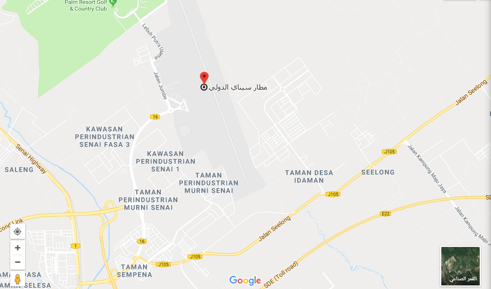 موقع مطار السلطان إسماعيل الدولي جوهور بهرو موقع مطار السلطان إسماعيل الدولي جوهور بهرو