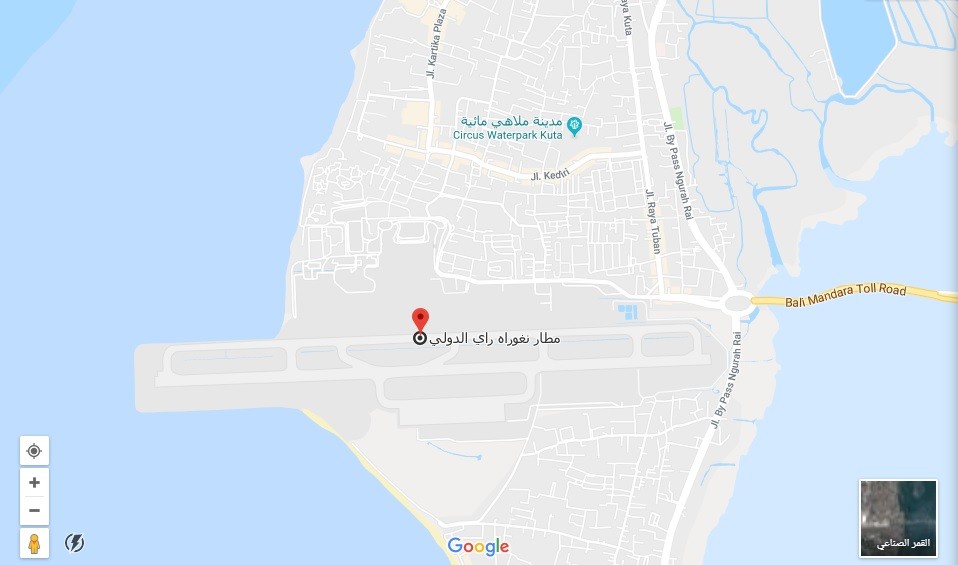 موقع مطار نغوراه راي بالي الدولي موقع مطار نغوراه راي بالي الدولي
